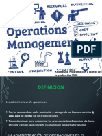 Administración de Operaciones-Presentación