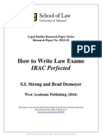 How To Write Law Exams (S.I Strong) )