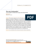 The end of informality- Jaro Stacul