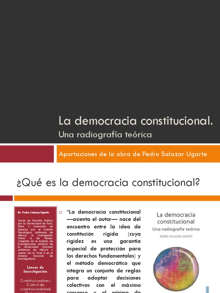 Democracia Constitucional y sus Tensiones | PDF | Democracia ...