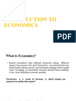 UNIT-I - Introduction To Economics