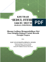 Khutbah Iedul Fitri 1444 H-2023 (Bhs Indonesia)