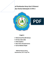 Rancangan Awal Pembuatan Seni 3 Dimensi Kelompok 3 X IPA 3