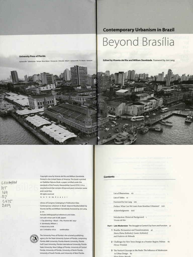 Contemporary Urbanism in Brazil Beyond Brasilia PDF