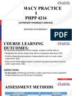 Pharmacy Practice I Briefing