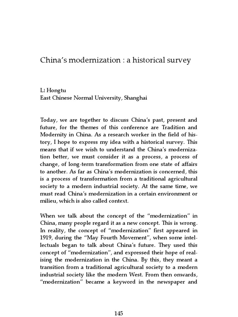 China Modernization | PDF | Cultural Revolution | China