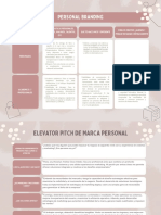 Gráfico Tabla Comparativa Elegante Minimalista Rosado y Beige