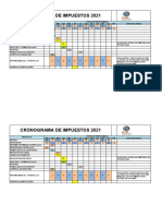 Cronograma de Impuestos