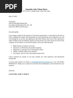 Cover Letter For Job Application Sample