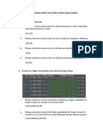 Exercise 5 PNR Creation and Check Flight Availability Encode Decode