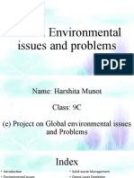 Global Environmental Issues and Problems