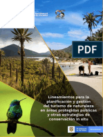 Lineamientos Turismo de Naturaleza para Áreas Del Sinap