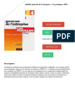 DPECF, Numéro 4: Comptabilité Générale de L'entreprise - Cas Pratiques PDF - Télécharger, Lire
