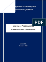 BIOFUND Manual de Procedimentos AdminFin Versao 001