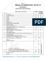 ECONOMICS Answer Key Kerala Plus Two Second Term Exam Dec 2018