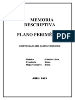 Memoria Descriptiva Wgs 84 - Carito Marlene Quiroz Munguia Abril 2023