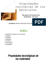 Propiedades Tecnológicas de Los Materiales Ahumada