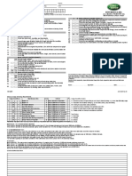 Defender 2.4D Maintenance Check Sheet - Miles