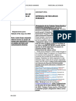 Cronograma #2 y Cronograma #3 de Asignacion Gerencia RRHH Mayo-Junio 2023 Profe Luz Spencer