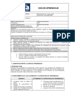 Guía de Aprendizaje: Mezclar Materias Primas de Acuerdo Con Formulación y Procedimientos Establecidos