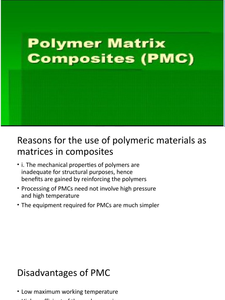 Polymer Matrix Composites (PMC) PowerPoint PPT Presentation PDF
