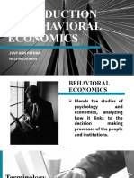 Introduction To Behavioral Economics