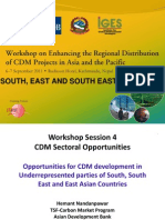 CDM Sectoral Opportunities For South-Southeast-East Asia