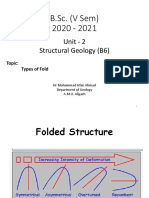 B.Sc. (V Sem) 2020 - 2021: Unit - 2 Structural Geology (B6)