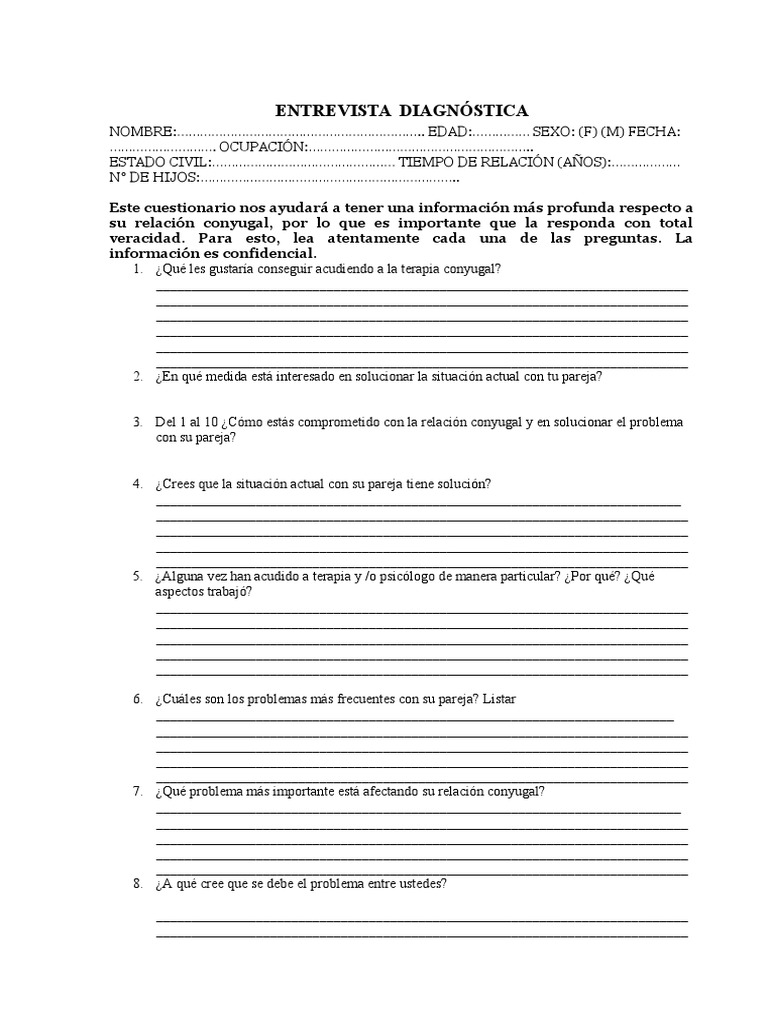 Entrevista diagn stica pdf