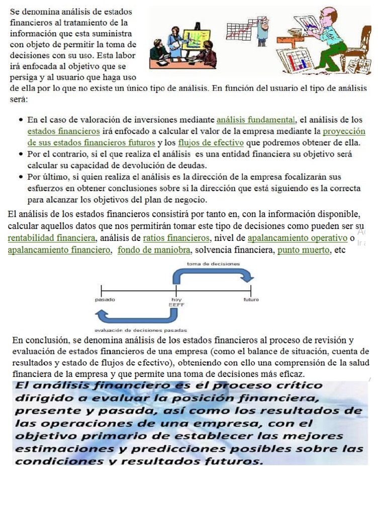 Analisis De Estados Financieros Pdf Contabilidad Estado Financiero