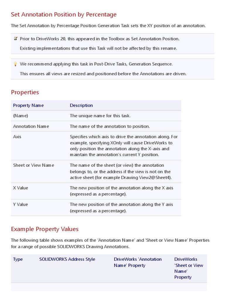 Set Annotation Position in SOLIDWORKS | PDF | Cartesian Coordinate ...