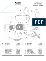 David Clarck MODEL H9940-Parts-List