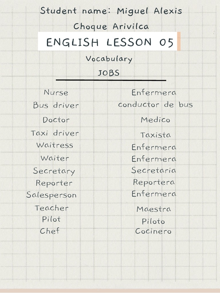 English Lesson 05 Pdf