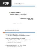 MFW2009 HOOG AndroidForensics