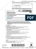 Edexcel IAL Pure Mathematics P2 June 2022 Wma12-01-Que-20220520