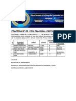 Ejercicio Con Planilla - Excel 2022 Actualizado Sda Practica