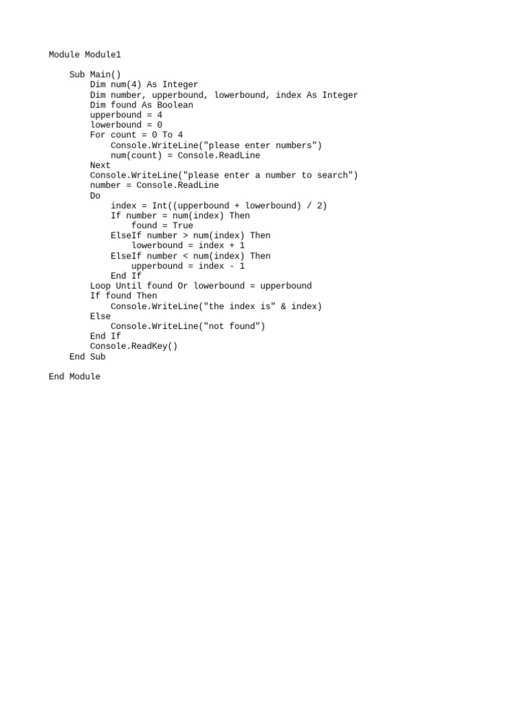 Binary Search | PDF