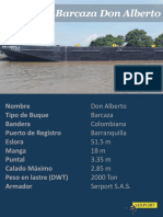 Barcaza Don Alberto - Especificaciones