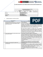 ESTRUCTURA PLANIFICACIÓN CURRICULAR AMC Primer Grado 2023