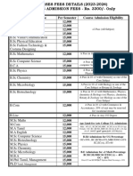 Fees Structure 2023