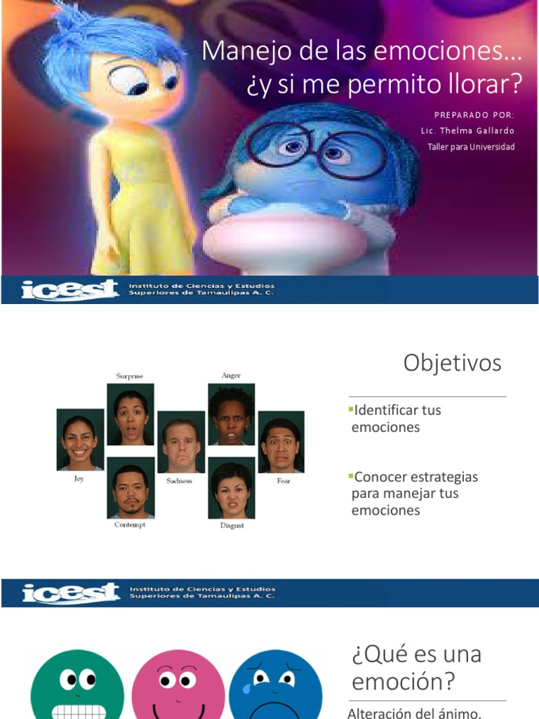 Manejo de Las Emociones - Icest | PDF | Las emociones | Inteligencia ...