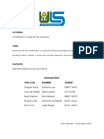 Trabajo de Investigación Formulación y Evacuación de Proyectos