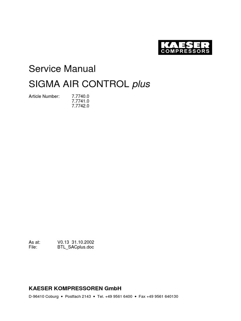 service-manual-sigma-air-control-plus-article-number-7-7740-0-7-7741