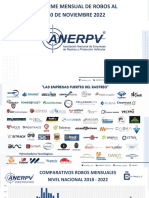 Estadistica Mensual de Robo ANERPV NOVIEMBRE 2022