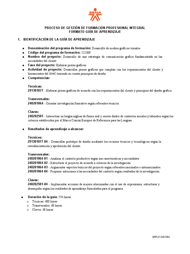 Guia Aprendizaje 04 Pdf Diseño Aprendizaje