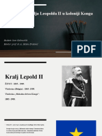 Vladavina Kralja Leopolda II U Koloniji Konga