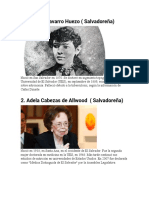 5 Cientificos Salvadoreños y 5 Internacionales