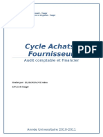 Cycle Achats Fournisseur Audit Comptable