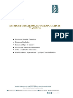 Ejemplo de Los Estados Financieros Comparativos Iavh 2021 - 2020