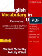 English Vocabulry in Use Elementary